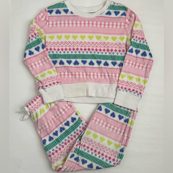 EUC! Girls size 6-7 Fleece Set - Picture 1 of 2